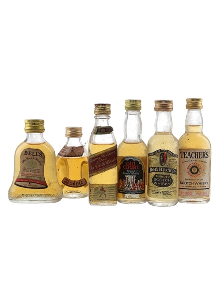 Assorted Blended Scotch Whisky Bottled 1970s 6x 5cl