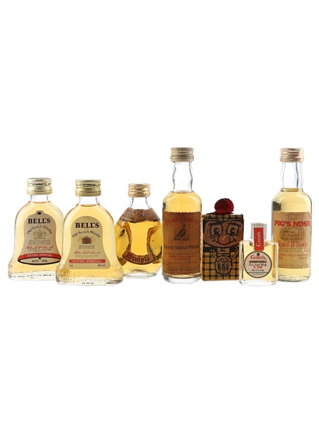 Assorted Blended Scotch Whisky  7 x 1cl-5cl