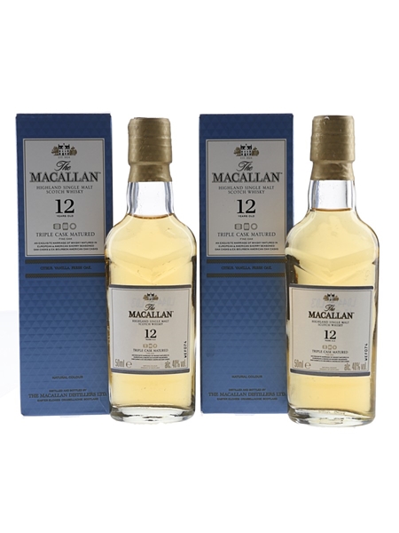 Macallan 12 Year Old Fine Oak Triple Matured 2 x 5cl / 40%