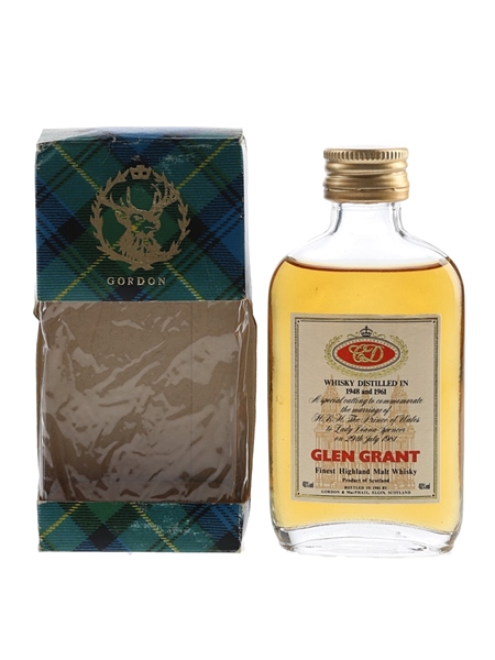 Glen Grant Royal Wedding 1948 & 1961 Bottled 1981 Gordon & MacPhail 5cl / 40%