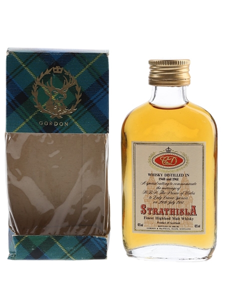 Strathisla Royal Wedding 1948 & 1961 Bottled 1981 - Gordon & MacPhail 5cl / 40%