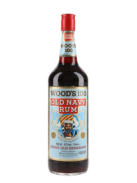 Wood's 100 Old Navy Rum Bottled 1980s 100cl / 57%