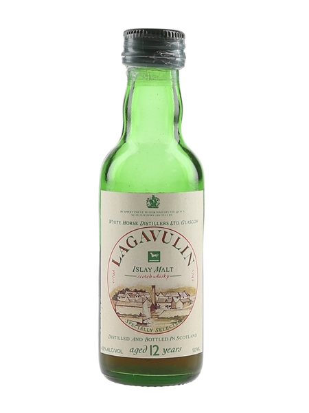 Lagavulin 12 Year Old Bottled 1980s - Shaw Ross International, Miami 5cl / 43%