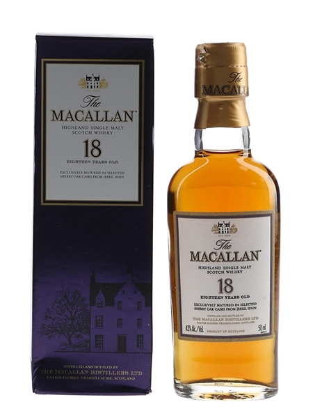 Macallan 18 Year Old Sherry Oak Remy Cointreau USA 5cl / 43%