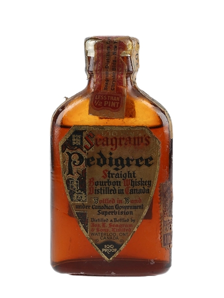 Seagram's Pedigree 8 Year Old Bottled 1930s - Seagram Distillers Corporation 4.7cl / 50%