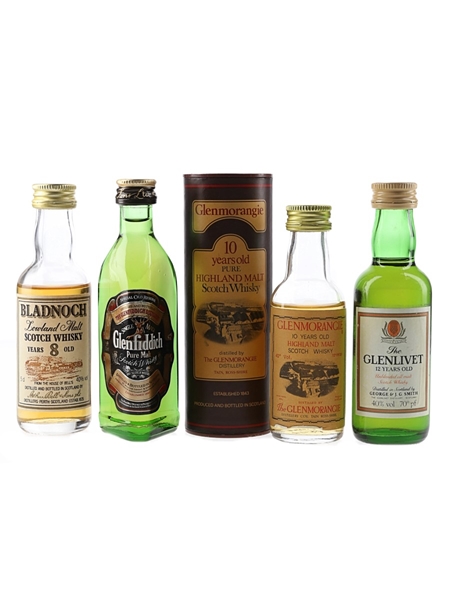 Assorted Single Malt Scotch Whisky  4 x 5cl