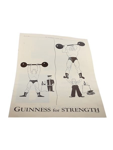 Guinness Advertising Print Guinness For Strength - November 1935 26cm x 37cm