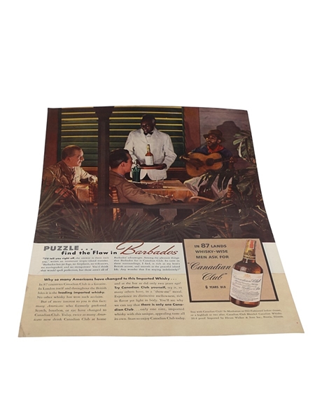 Canadian Club Whisky Advertisement Print 1939 26cm x 36cm