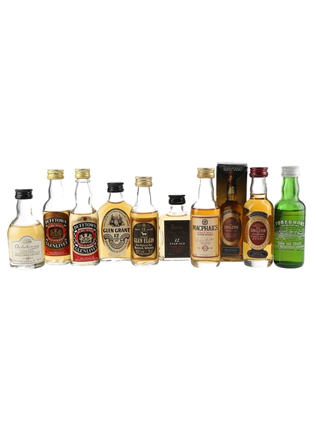 Assorted Single Malt Scotch Whisky  9 x 5cl