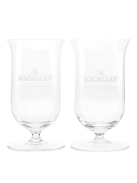 Macallan Whisky Glasses Masters of Taste - El Celler De Can Roca 11cms Tall