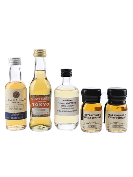 Assorted Whisky & Whiskey  5 x 3-5cl