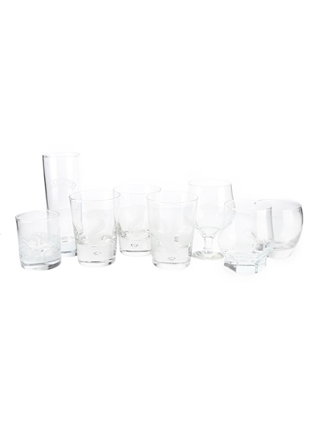 Assorted Baileys Glasses  8 x 8cm-16.5cm