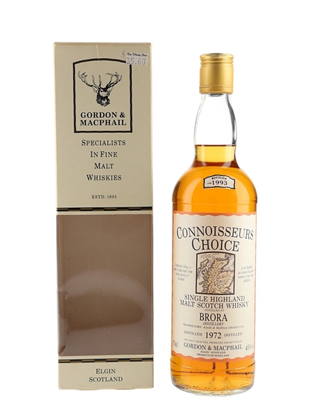 Brora 1972 Connoisseurs Choice Bottled 1993 - Gordon & MacPhail 70cl / 40%