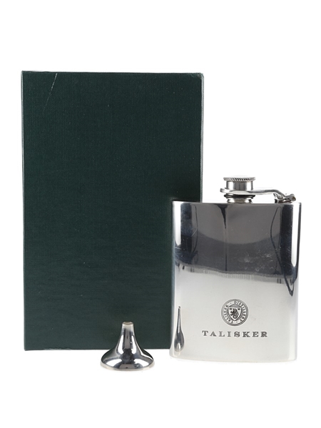 Talisker Hip Flask Scottish Pewter 12cm x 8cm