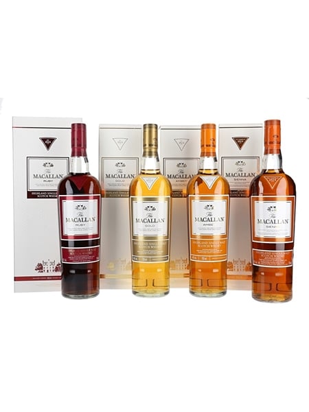 Macallan The 1824 Series Amber, Gold, Ruby & Sienna 4 x 70cl