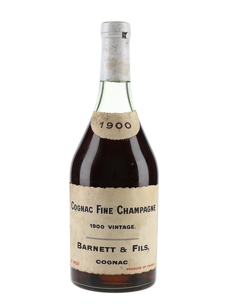 Barnett 1900 Fine Champagne Cognac Bottled 1950s-1960s 70cl / 40%