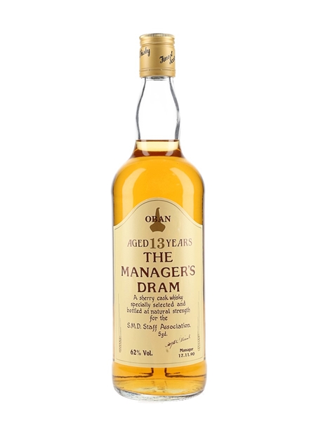 Oban 13 Year Old The Manager's Dram Bottled 1990 75cl / 62%