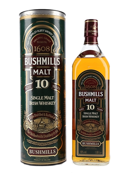 Bushmills 10 Year Old Bottled 1990s 100cl / 40%