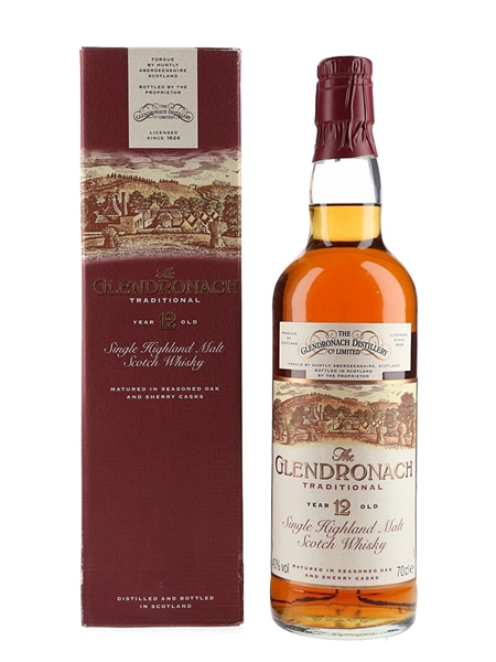 Glendronach 12 Year Old Traditional Bottled 1990s 70cl / 40%