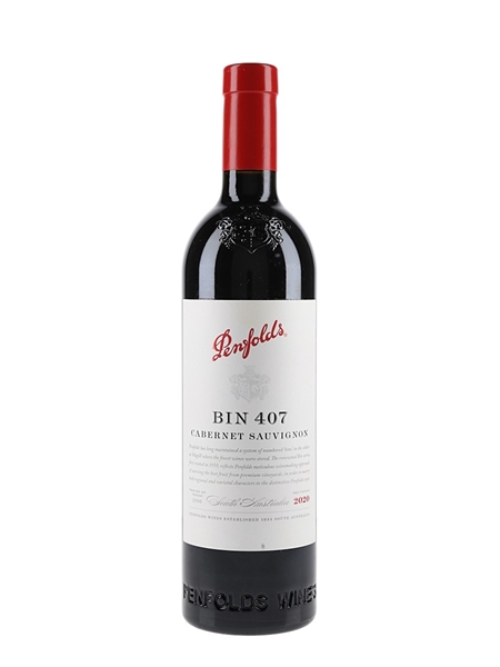 2020 Penfolds Bin 407 Cabernet Sauvignon 75cl / 14.5%