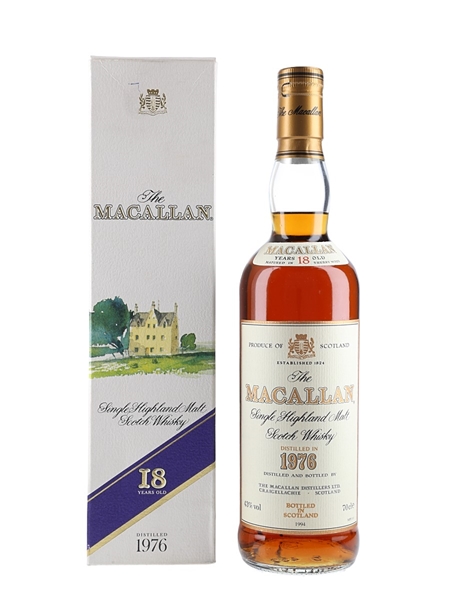 Macallan 1976 18 Year Old Bottled 1994 70cl / 43%