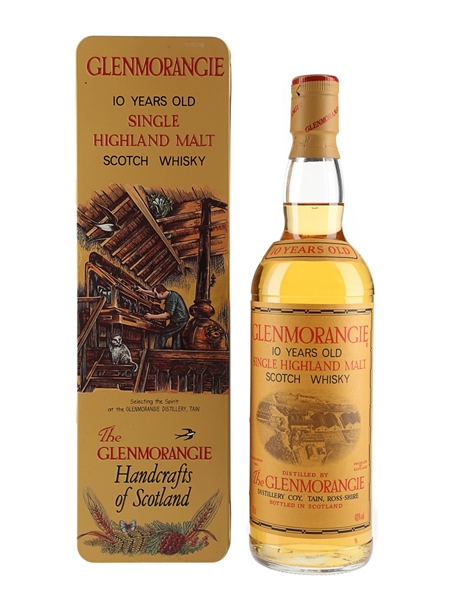 Glenmorangie 10 Year Old Bottled 1990s - Handcrafts of Scotland Tin 70cl / 40%