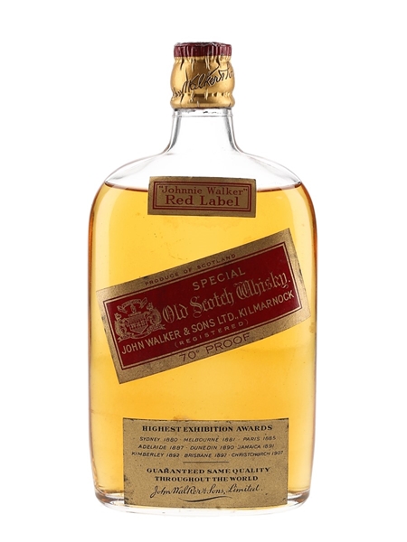 Johnnie Walker Red Label Bottled 1960s 37.5cl / 40%