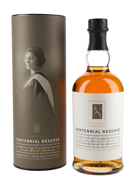 Hazelwood Centennial Reserve 100th Birthday - Janet Sheed Roberts 70cl / 40%