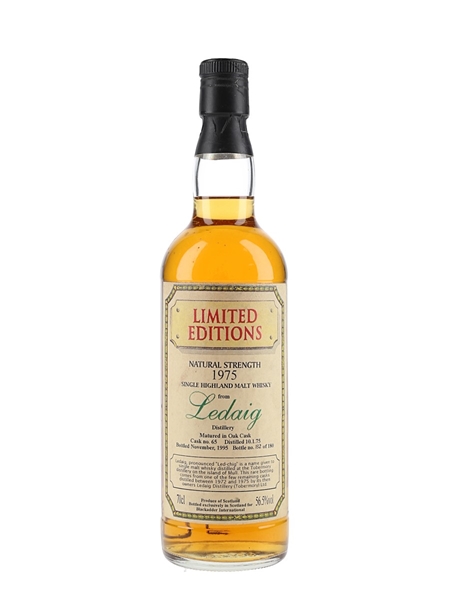 Ledaig 1975 Natural Strength Cask 65 Bottled 1995 - Blackadder 70cl / 56.5%