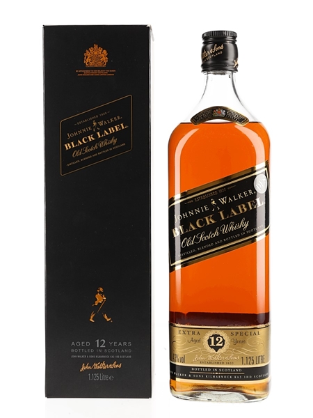 Johnnie Walker  Black Label 12 Year Old Duty Free 1125cl / 43%