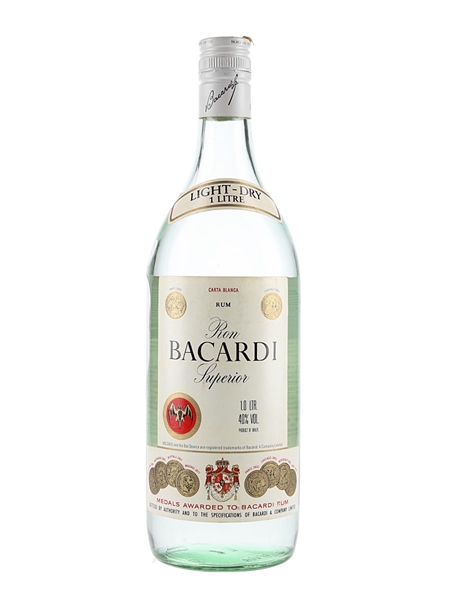 Bacardi Carta Blanca Bottled 1980s - Brazil 100cl / 40%