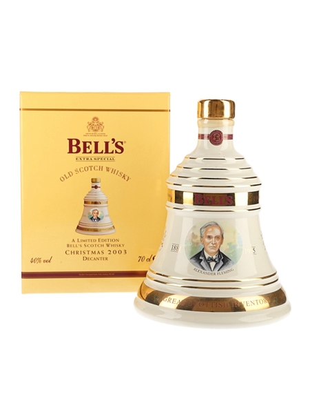 Bell's Christmas 2003 Ceramic Decanter Alexander Fleming 70cl / 40%