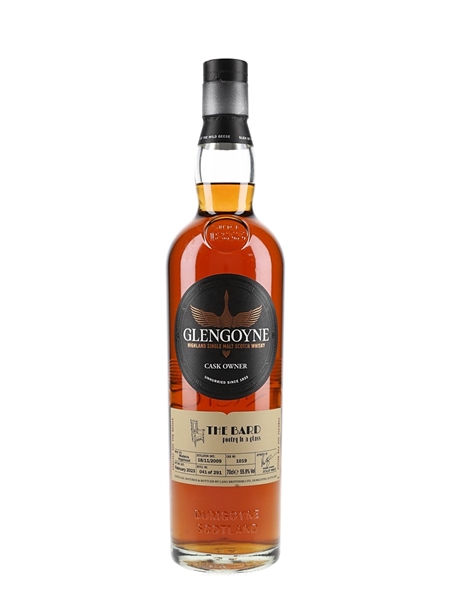 Glengoyne 2009 The Bard Cask Number 1019 Botted 2023 - Cask Owner - Private Cask Bottling 70cl / 55.9%