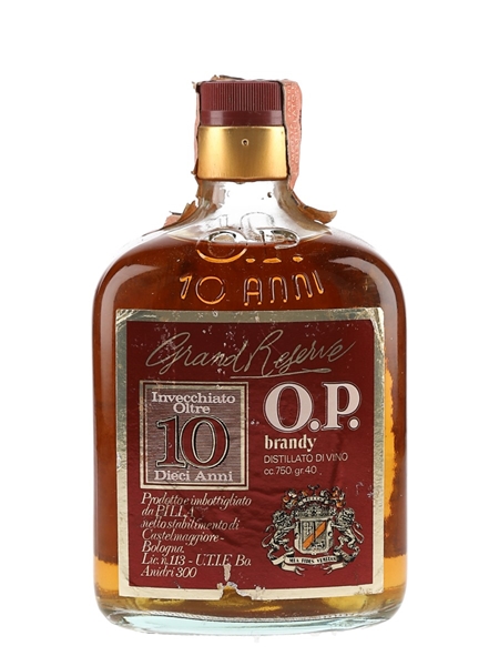 Pilla O.P. Grand Reserve 10 Year Old Brandy Bottled 1977 75cl / 40%