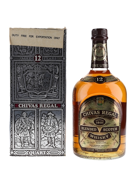 Chivas Regal 12 Year Old Bottled 1980s-1990s - Duty Free 100cl / 43%