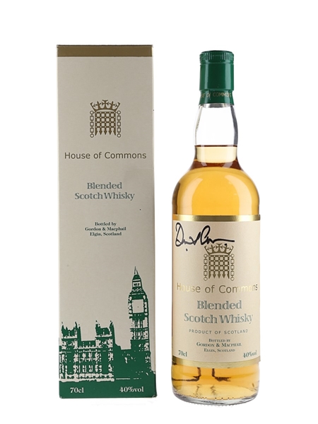 House Of Commons Bottled 2007 - Signed By Prime Minister David Cameron 70cl / 40%