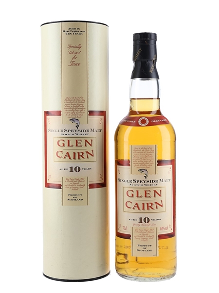 Glen Cairn 10 Year Old Bottled 1990s - Tesco 70cl / 40%