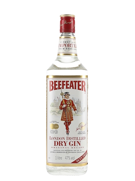 Beefeater London Distilled Dry Gin Bottled 1980s - Duty Free 100cl / 47%