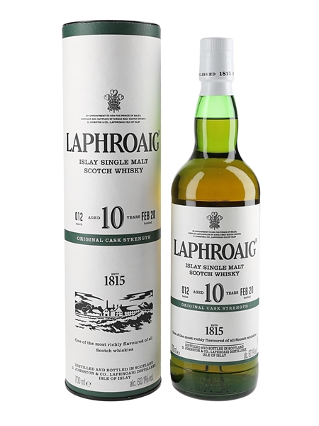 Laphroaig 10 Year Old Original Cask Strength Bottled 2020 - Batch 012 70cl / 60.1%