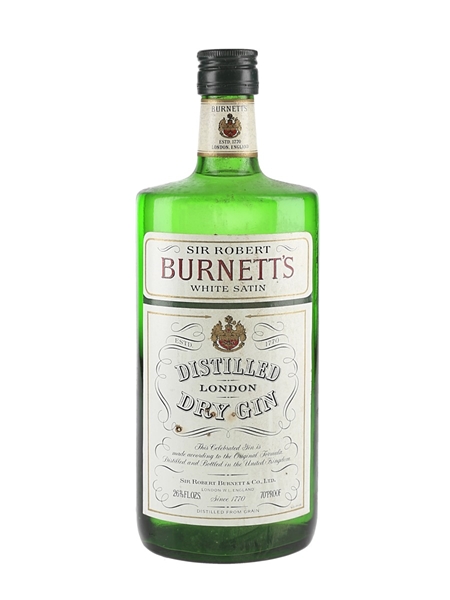 Sir Robert Burnett's White Satin Gin Bottled 1970s 75.7cl / 40%