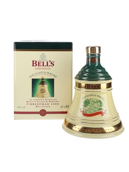 Bell's Christmas 1998 Ceramic Decanter Ingredients of Quality 70cl / 40%