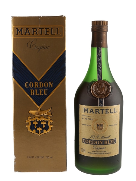 Martell Cordon Bleu Bottled 1970s - Sedgwick & Co 70cl