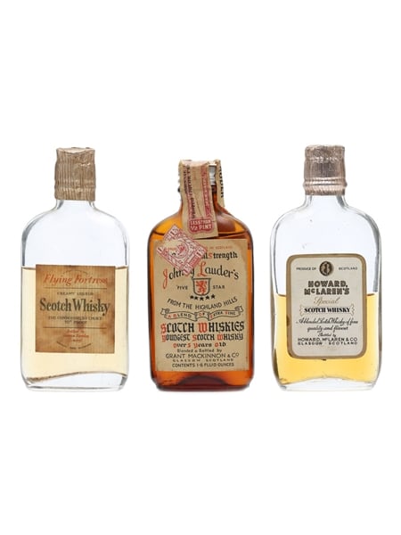 3 x Blended Scotch Whisky Miniature 