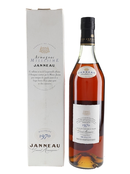 Janneau 1970 25 Year Old Grand Armagnac Bottled 1990s - Chateau & Estate 75cl / 42%