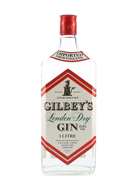 Gilbey's London Dry Gin Bottled 1980s 100cl / 47.5%