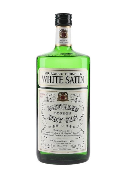 Sir Robert Burnett's White Satin Gin Bottled 1970s-1980s 75cl / 40%