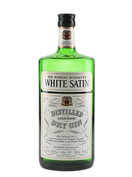 Sir Robert Burnett's White Satin Gin Bottled 1970s-1980s 75cl / 40%