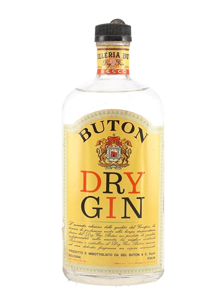 Buton Dry Gin Bottled 1950s 75cl / 45%