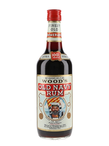 Wood's 100 Demerara Old Navy Rum Bottled 1970s 75.7cl / 57%