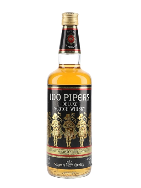 Seagram's 100 Pipers Bottled 1980s 75cl / 40%